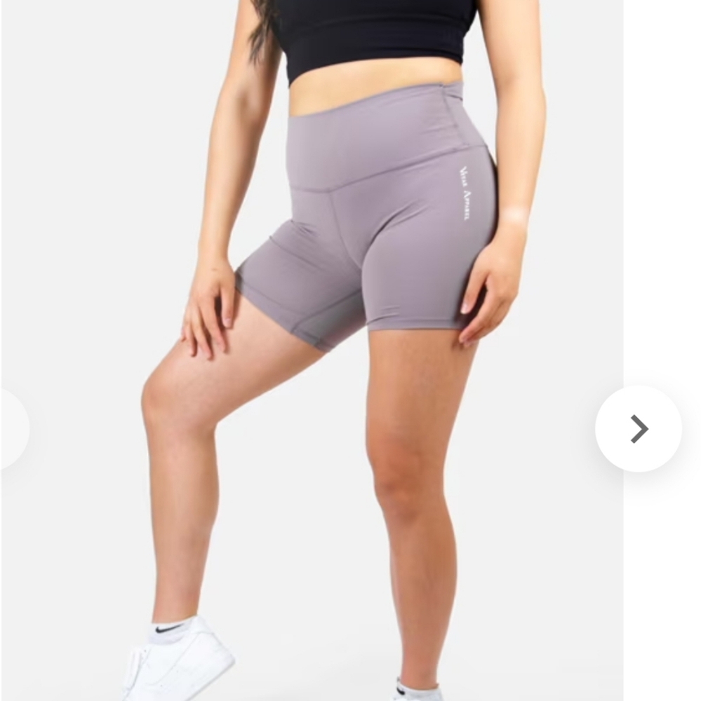 VITAE APPAREL Ultra Flex Seamless Biker Shorts Grey MED/6